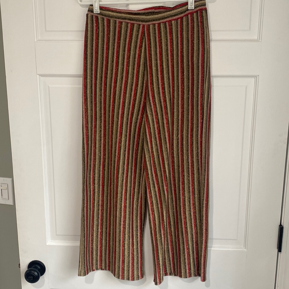 Zara Gold Striped Pants
